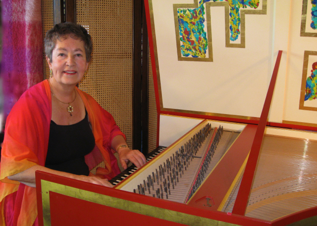 Sally at the Harpsichord
